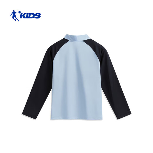 Jordan QIAODAN children's unisex long-sleeved T2026 spring new style children's unisex casual sweatshirt top Breeze Blue 101