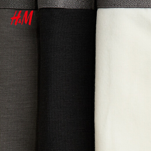 H&M 2026 new spring children's clothing children's boys 5-piece boxer briefs 0589520 white/grey 150 150/80 (10-12Y)