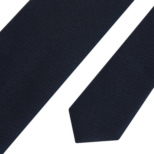 BOSS men's classic silk jacquard business formal tie dark blue 50480283 401 TU