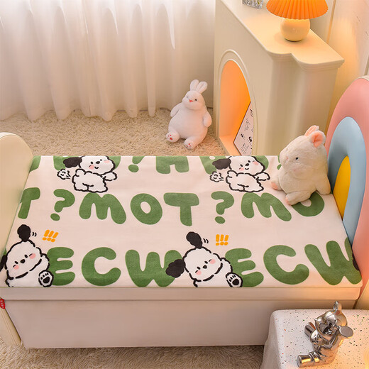 Class A Kindergarten Mattress Milk Velvet Baby Sleeping Mat Baby Mattress Children's Mattress Removable Washable Pad ABC Wangwang Double-sided Milk Velvet Removable and Washable 56*100cm-Cushion Cover + Cotton Core