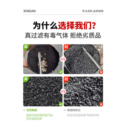 Firefighting mask, gas mask, home commercial anti-smoke national standard 3C certified fire escape filter self-rescue respirator Firefighting mask national standard 3C certified *4 pcs