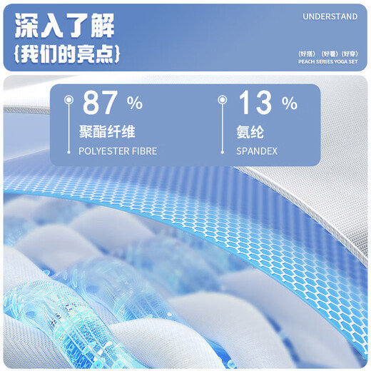 Sports suit for women in spring and summer, long-sleeved, loose, slimming, fitness training, morning running, Pilates-feeling yoga clothes, outdoor, sea rock gray, long-sleeved, L recommended 115-130 Jin Jin equals 0.5 kg