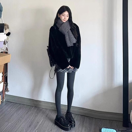 Langsha Woolen Plaid Skirt Women's Winter 2025 New Slim High Waist A-Line Hip Skirt Small Skirt