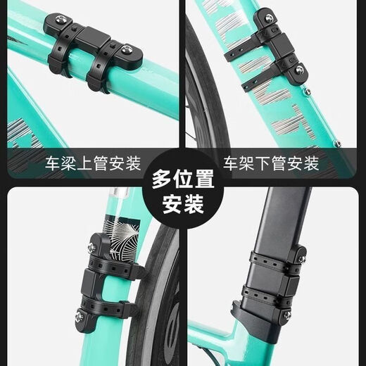 Bicycle water bottle rack, mountain road bike universal rack, punch-free conversion seat, adjustable water cup fixing bracket, water bottle rack, gradient red and yellow + quick release conversion seat