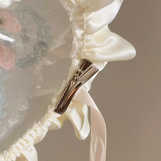 Shui Yunmiao birthday hat, hairpin, headdress, women's hat, ceremonial feather princess, party atmosphere, photo and photo props for celebrating birthday, flower streamer birthday hat - hairpin type, not easy to fall off