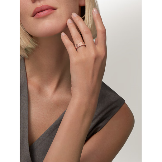 Cartier LOVE Unlimited rose gold and white gold ring rose gold 52