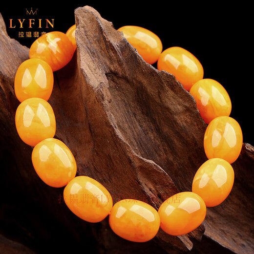 Layun Feiyin collection-grade natural old beeswax bracelet 7A presbyopic wax amber bracelet date bead single circle men's and women's Buddhist bead bracelet 10-11mm+ suitable for girls (selected delivery)