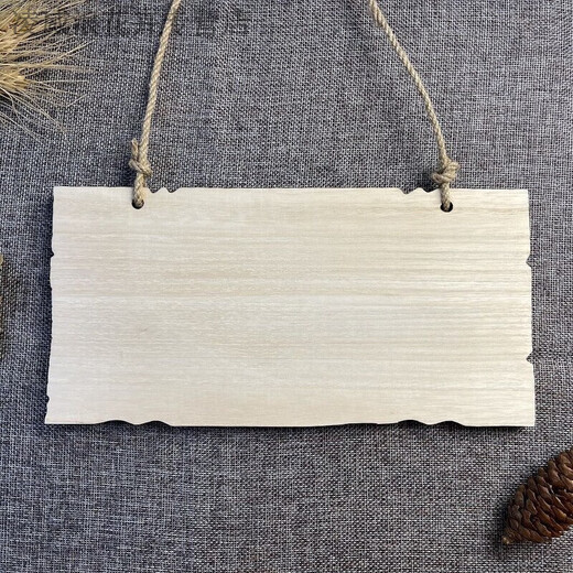 Creative solid wood listing kindergarten plantation sign blank hand-painted wooden sign tree logo door sign custom carved sign 24*12 cm style 1