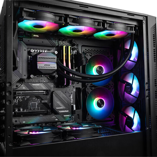 MSI Ultra 9 285K/i9 14900KF/5070Ti/5080 assembled computer complete machine design rendering game e-sports host DIY assembly machine sea view room configuration five 14900KF box + RTX5070Ti