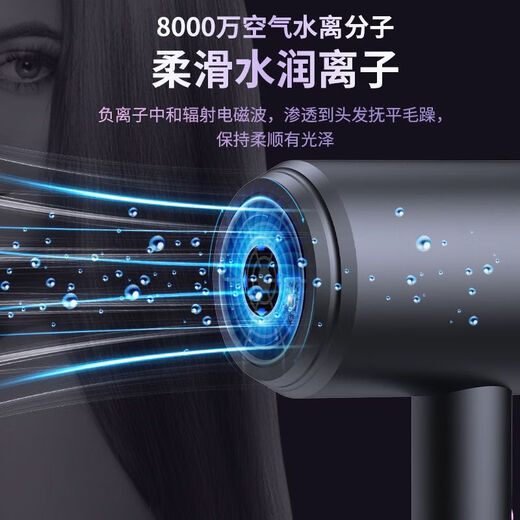 Xiaomi Ecological Chain Series Hair Dryer High Power No Harm to Hair Salon Hair Dryer Negative Ion Hammer Hair Dryer Student Home Hair Dryer Hot and Cold Wind Hair Dryer Gradient Powder 1800W Wind Power Upgrade + Double Layer Insulation
