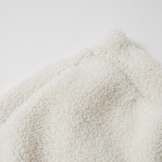 Teenie Weenie Bear Women's Sweatpants 2025 Autumn New Casual, Comfortable and Playful Fake Lamb Wool Shorts Ivory White S