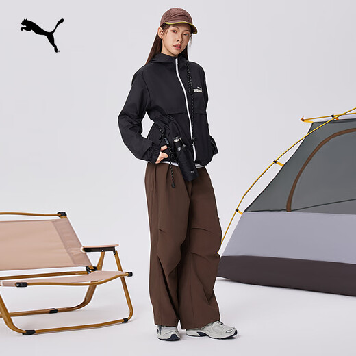 PUMA windproof and water-repellent outdoor sports jacket men's new autumn casual jacket top 849462 black-01 S (170/92A)