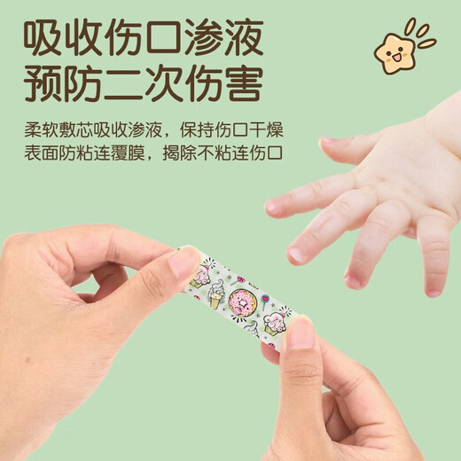Cartoon Band-Aid Medical Transparent Breathable Waterproof Band-Aid Cute Children's Wound Hemostasis Heel Anti-wear Foot Cartoon Breathable and Waterproof 20 Pieces Multiple Patterns
