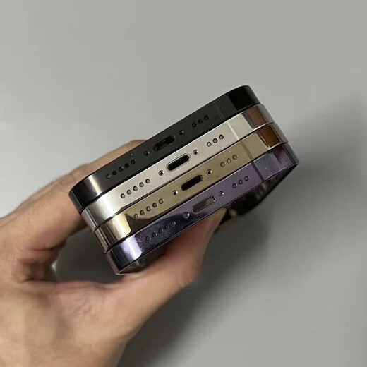 Suitable for Apple 14promax disassembly original mid-frame glass back cover 14plus mid-frame pro rear shell assembly 14Promax disassembly case (black/white/gold) 98 new