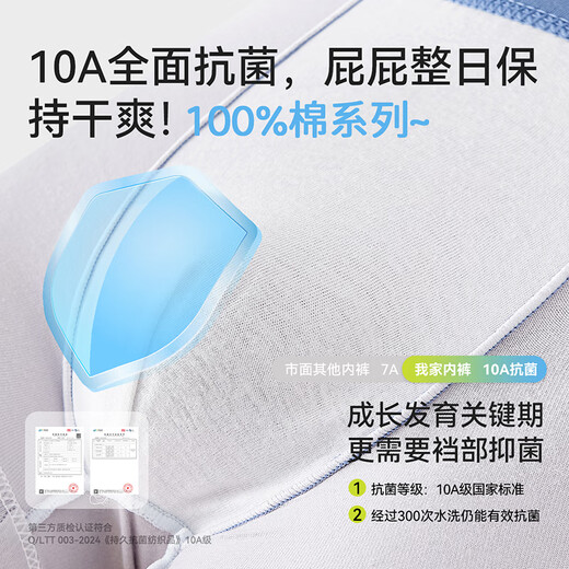 Catman children's underwear, boys' pure cotton boxer briefs, boys' boxer shorts, 100% baby boy's cotton, small, medium and large children's underwear