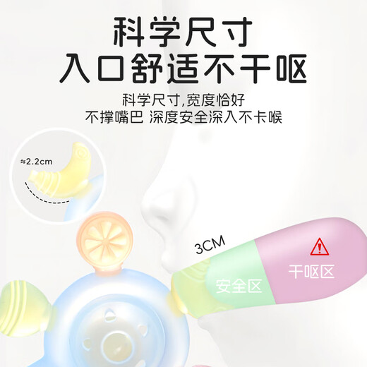 HOY BELL Manhattan hand ball baby toy silicone chewable teether baby rattle 3 to 6 months old 0 to 1 years old fruit rattle teether pink