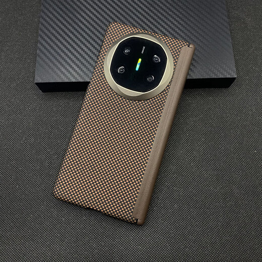 Huawei (HUAWEI) original quality suitable for Kevlar mobile phone protective case aramid fiber MateX6 carbon fiber full black and gray rough back cover Huawei_Mate_X6