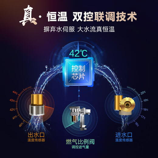 Smith (A.O.SMITH) Garnet gas water heater 13 liters of home appliances, national subsidies, precise control and constant temperature, stainless steel heat exchanger, home bathing, wind resistance and anti-freeze, natural gas TC1 13L, constant temperature and comfort