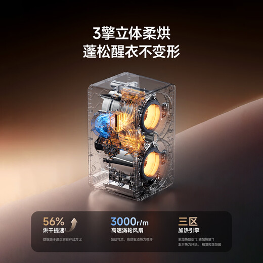 Chaimi double yolk egg double cabin underwear washing and drying machine 0.5+0.5kg maternal and infant sterilization fresh air underwear washing machine DWM01M30WACN