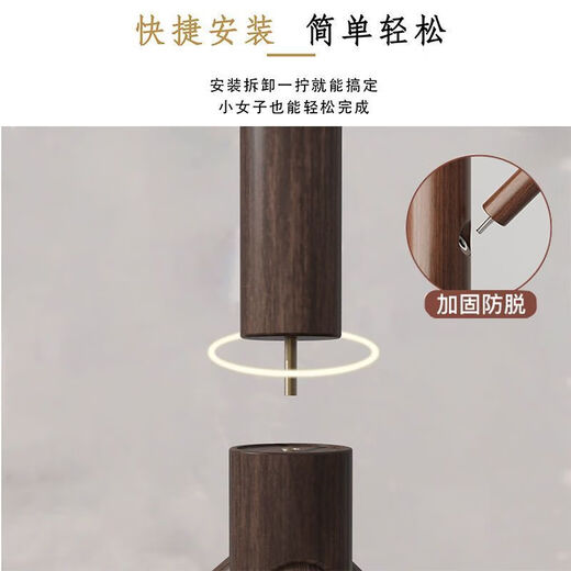 SGMW solid wood clothes hanger floor-standing bedroom coat rack living room clothes rack floor-standing clothes hanger home vertical bag rack