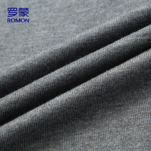 ROMON cardigan men's winter business casual thickened warm sweater bottoming knitted jacket men M6203 black XL