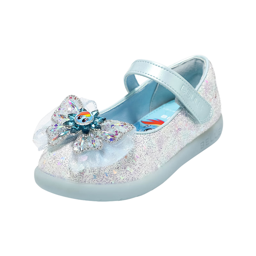 Belle children's shoes My Little Pony co-branded girls' princess shoes 2025 autumn new children's crystal shoes flashing shoes 25