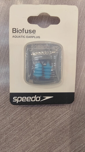 SpeedoSpeedoSpeedo silicone earplugs nose clip swimming accessories professional non-slip soft waterproof comfortable sound transparent lake blue