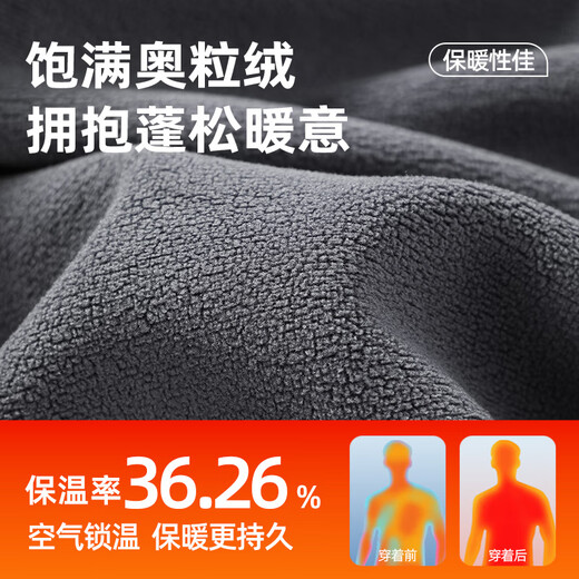 JEANSWEST LIFE JEANSWEST American casual pants for men in autumn and winter plus velvet and thickened chenille trendy trousers for men straight pants