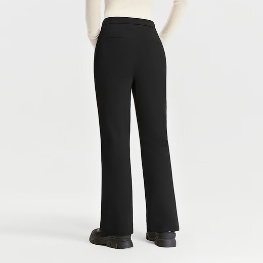 Bosideng (BOSIDENG) 2025 new style down pants for women, 90 velvet, slightly flared pants, commuting outer wear, winter warm medium-thick pants, store manager recommended, black 8056 M 165/70A, weight about 110-120Jin Jin equals 0.5 kg