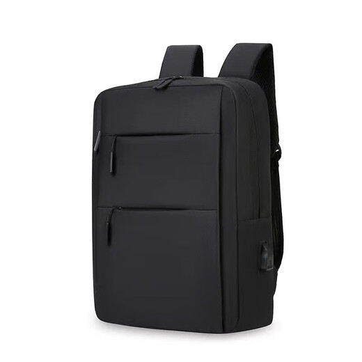 Men's backpack new style simple large capacity business computer backpack outdoor travel fashion casual student school bag black