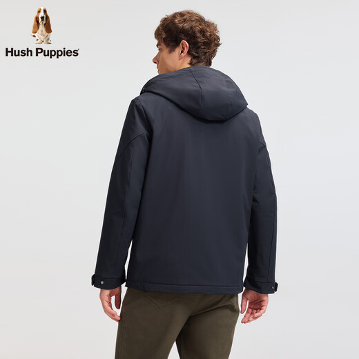Hush Puppies для отдыха и удобные мужские 2025 осень и зима новый стиль красивое теплое толстое пальто темно-синее XL