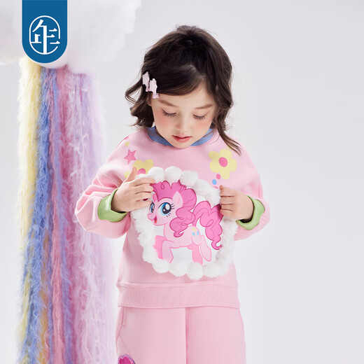 New year's clothing My Little Pony co-branded children's sweatshirt autumn and winter new girls cartoon cute My Little Pony doll sweatshirt litmus powder 130
