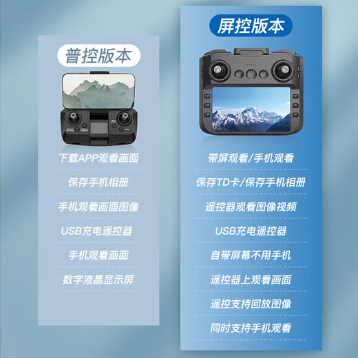 无人机高清专业航拍小学生儿童入门遥控飞机自带显示屏自动返航黑科技长续航男孩 一键返航带大屏幕【避障+光流定位悬停】22分钟续航 五年内玩坏免费换新不限次数-1电池