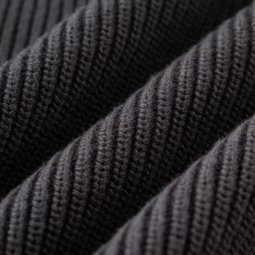 JEEP American trendy Henry collar handsome sweater 20 autumn and winter fashionable warm casual versatile men's sweater gray khaki XL