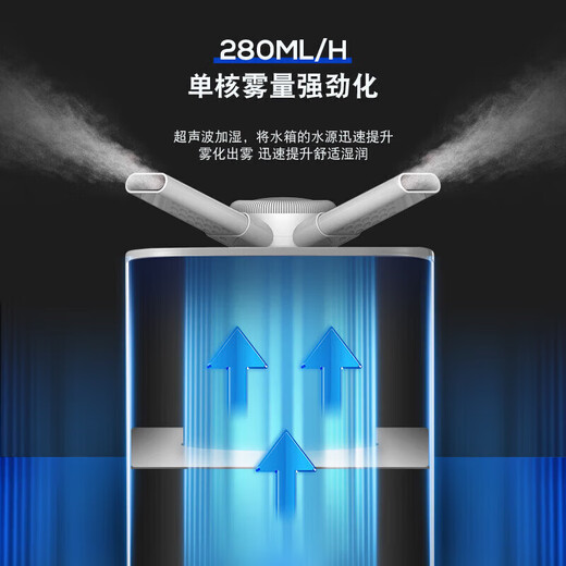 Xiaomi Baby Humidifier Home Heavy Fog Bedroom Office Desktop Light Sound Air Purification Desktop Large Capacity Smart Constant Temperature Single Core Heavy Fog + 3L Manual Model