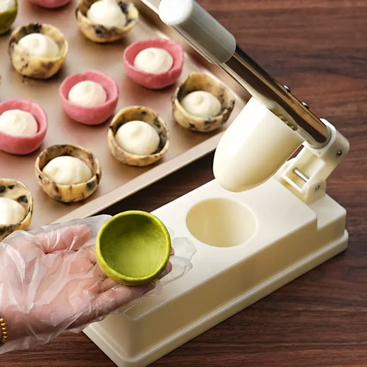 Yusenyi scone bowl mold hand-pressed leather tool for making mooncakes, green dumplings, dumplings, snow meiniang egg yolk cakes, household baking tools, deepened ABS leather mold, deepened ABS leather mold 1g