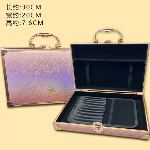 Yusenyi technician's ear picking tool box, professional suitcase, easy to carry, aluminum alloy double layer ear picking box set storage box, new single layer ear picking tool box, colorful