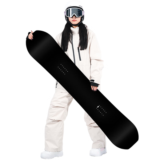 新款小黑板滑雪板单板滑雪板固定器雪鞋套装进阶雪板全能板 方头小黑板单板 139cm