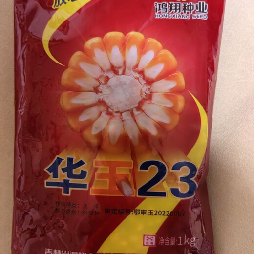 Huayu 23, a new high-yielding and high-quality corn product, 1kg original, suitable for planting at medium and high altitudes with good resistance. Huayu 23, a new high-yield and high-quality corn product, 1kg original, suitable for planting at medium and high altitudes, with good resistance.