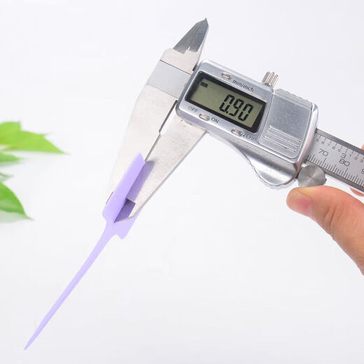 Colorful thickened T-shaped plastic gardening label succulent plant flower name waterproof and sun-resistant ground label with pen pink 20 pcs + pen