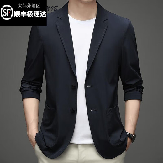AX Armani men's spring and autumn thin casual suit casual jacket black M 170