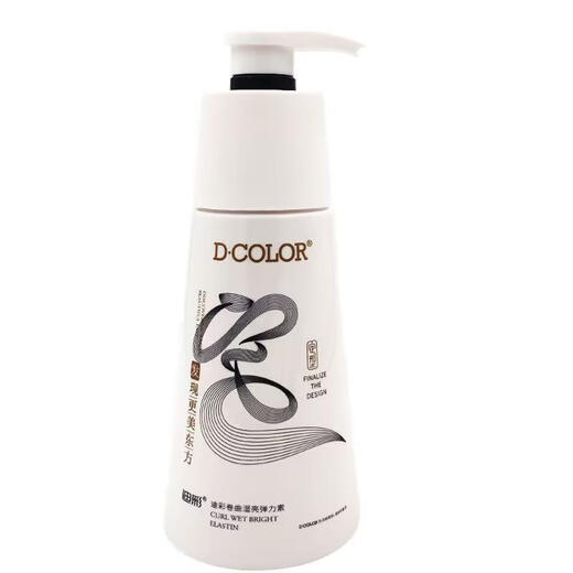 Decolor Curly Wet Shine Elastin 300g, specially permed and dyed for curly hair, refreshing and non-greasy, hair care, plump and curly, 1 bottle of curl-protecting elastin