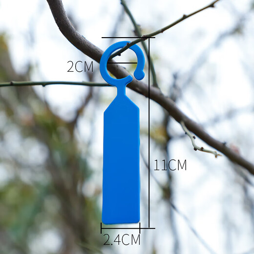 Etiqueta de jardinería hebilla de anillo plástico grueso impermeable plántula flor uva sandía árbol frutal planta variedad etiqueta naranja (100 fotos)