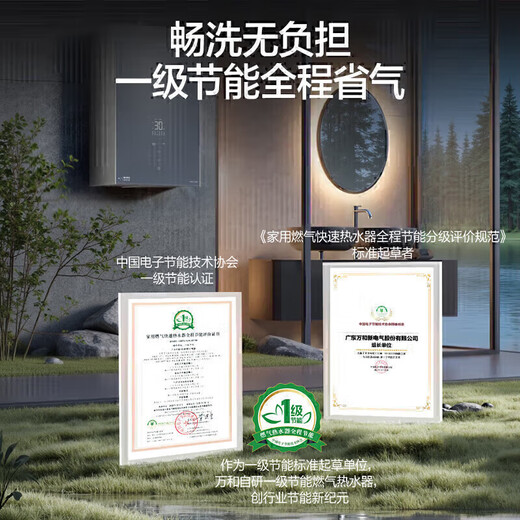 Vanward Starlight M9 Ultra 20 liters large water capacity 15% national subsidy gas water heater natural gas booster zero cold water frequency conversion dual servo constant temperature energy saving