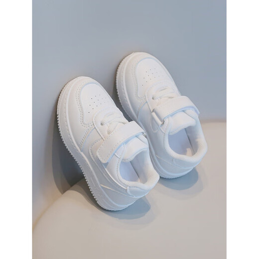 Terranis Yangma recommends baby white shoes spring and autumn non-slip soft sole shoes 2-10 years old waterproof casual autumn sandals G69 21 shoe inner length 14cm