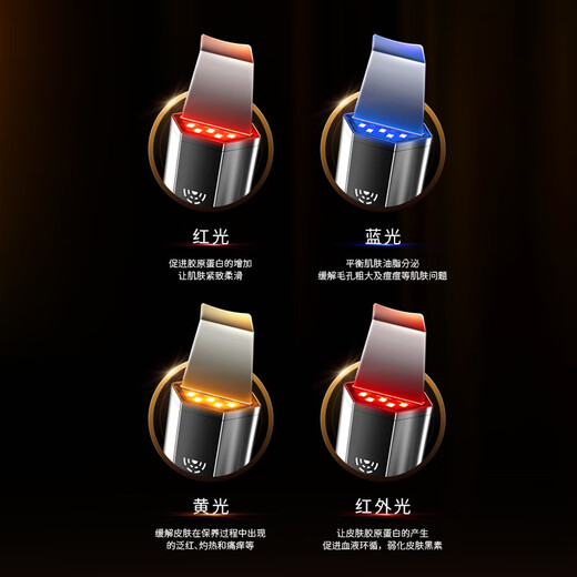 RASW German blackhead shovel ultrasonic blackhead remover electric blackhead suction tool pore cleaning import and export acne removal tool beauty instrument birthday gift anniversary gift for girls top model LED red and blue light skin care + delicate pores + ion export