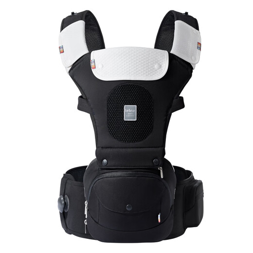 Abrazo Bear Baby Wurge Tabures Multifuncionales Correa para bebés Four Seasons Universal Baby sosteniendo artefactos Correa de bebé delantera y espalda Sitente de bebé Transporte Negro