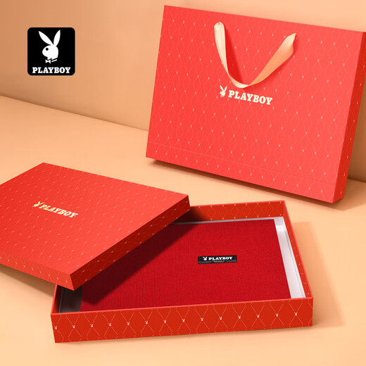 Playboy Wool Scarf Men's Warm Scarf Autumn and Winter Thickened Windproof Practical Casual Men's Birthday Gift Box for Husband