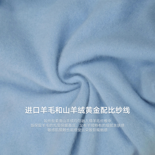 MUSLEY QUEEN popular brushed series 25 autumn and winter new lazy sweater seamless one-piece women's cashmere sweater sweater V-neck - feather white one size 90-145Jin Jin equals 0.5 kg 150-175cm