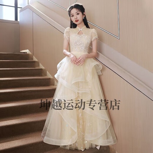 Sexy banquet evening dress for women, high-end niche, light luxury, hosting art exams, can be worn at ordinary times Sexy banquet evening dress for women, high-end niche, light luxury, hosting art exams, can be worn at ordinary times